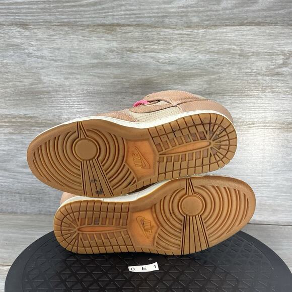 Nike Womens Dunk Sky Hi Desert Sand Gum Pink 543257-040 Wedge Sneakers Size 6.55 - Picture 8 of 8